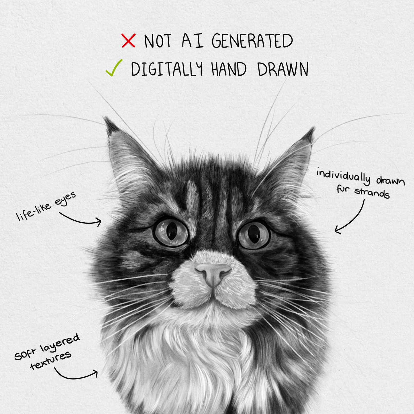 Charcoal Pet Portrait