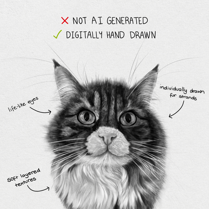 Charcoal Pet Portrait